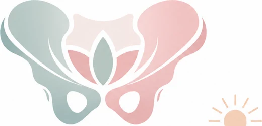 Symbole PELVISUD : bassin stylisé en bleu gris et rose